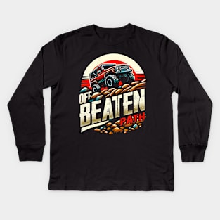 Off The Beaten Path | Off Road Truck Lover Gift Kids Long Sleeve T-Shirt